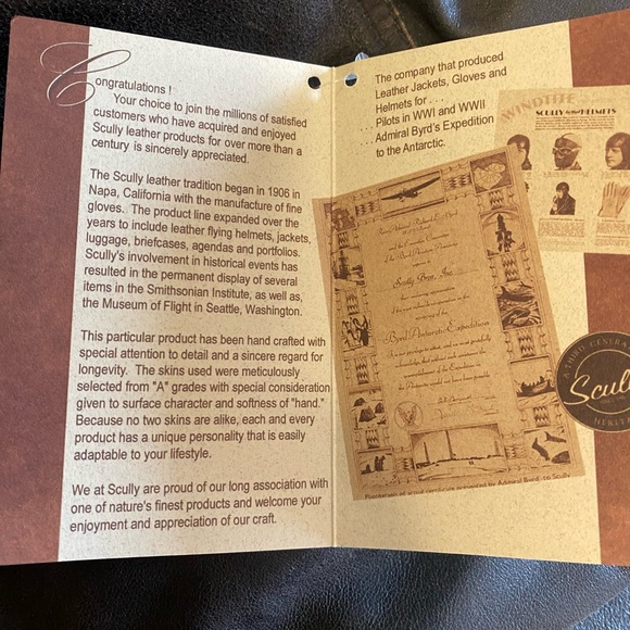 NWT Scully Leather Men’s Jacket Brown Sz XL - Picture 8 of 12